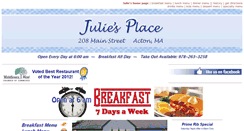 Desktop Screenshot of juliesplaceacton.com